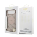 Apple iPhone 17 Air Kılıf Guess Orjinal Lisanslı M-safe Şarj Özellikli Yazı Logolu Circle Classic Kapak