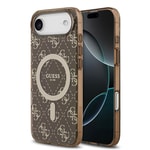 Apple iPhone 17 Air Kılıf Guess Orjinal Lisanslı M-safe Şarj Özellikli IML Baskılı Klasik Logolu 4G Desenli Kapak