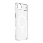 Apple iPhone 17 Air Kılıf IC Çipli M-Safe Şarj Özellikli Şeffaf Kamera Çerçeveli Zore Toledo Kapak