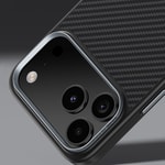 Apple iPhone 17 Air Kılıf Karbon Fiber M-safe Şarj Özellikli Benks Hybrid ArmorPro 600D Kevlar Kapak