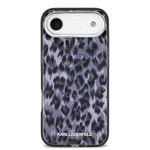 Apple iPhone 17 Air Kılıf Karl Lagerfeld Orjinal Lisanslı M-safe Şarj Özellikli IML Leopar Baskılı Kapak