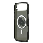 Apple iPhone 17 Air Kılıf Karl Lagerfeld Orjinal Lisanslı Parlayan Simli Karl & Choupette Sketch Logo Kapak
