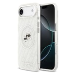 Apple iPhone 17 Air Kılıf Karl Lagerfeld Orjinal Lisanslı Parlayan Simli Karl & Choupette Heads Kapak