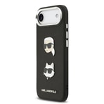 Apple iPhone 17 Air Kılıf Karl Lagerfeld Orjinal Lisanslı Metal Logolu K&C Heads Pin Kapak
