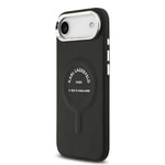 Apple iPhone 17 Air Kılıf Karl Lagerfeld Orjinal Lisanslı M-safe Şarj Özellikli Metal Kamera ve Buton Tasarımlı Paris RSG PU Deri Kapak
