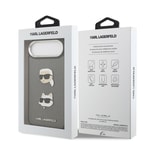 Apple iPhone 17 Air Kılıf Karl Lagerfeld Orjinal Lisanslı Metal Logolu K&C Heads Pin Kapak
