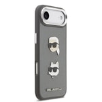 Apple iPhone 17 Air Kılıf Karl Lagerfeld Orjinal Lisanslı Metal Logolu K&C Heads Pin Kapak