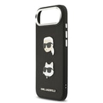 Apple iPhone 17 Air Kılıf Karl Lagerfeld Orjinal Lisanslı Metal Logolu K&C Heads Pin Kapak