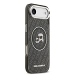 Apple iPhone 17 Air Kılıf Karl Lagerfeld Orjinal Lisanslı Parlayan Simli Karl & Choupette Heads Kapak