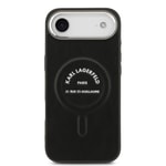 Apple iPhone 17 Air Kılıf Karl Lagerfeld Orjinal Lisanslı M-safe Şarj Özellikli Metal Kamera ve Buton Tasarımlı Paris RSG PU Deri Kapak