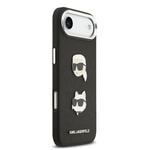 Apple iPhone 17 Air Kılıf Karl Lagerfeld Orjinal Lisanslı Metal Logolu K&C Heads Pin Kapak