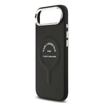 Apple iPhone 17 Air Kılıf Karl Lagerfeld Orjinal Lisanslı M-safe Şarj Özellikli Metal Kamera ve Buton Tasarımlı Paris RSG PU Deri Kapak