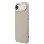 Apple iPhone 17 Air Kılıf Lacoste Orjinal Lisanslı M-safe Şarj Özellikli Champs Elysees PU Deri Tasarımlı Kapak