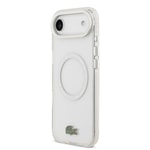 Apple iPhone 17 Air Kılıf Lacoste Orjinal Lisanslı M-safe Şarj Özellikli İkonik Timsah Logolu Buzlu Kapak