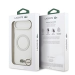 Apple iPhone 17 Air Kılıf Lacoste Orjinal Lisanslı M-safe Şarj Özellikli İkonik Timsah Logolu Buzlu Kapak