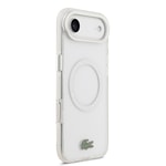 Apple iPhone 17 Air Kılıf Lacoste Orjinal Lisanslı M-safe Şarj Özellikli İkonik Timsah Logolu Buzlu Kapak