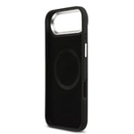 Apple iPhone 17 Air Kılıf Lacoste Orjinal Lisanslı M-safe Şarj Özellikli PU Pike Desenli Standlı Metal Logolu Kapak