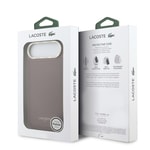 Apple iPhone 17 Air Kılıf Lacoste Orjinal Lisanslı M-safe Şarj Özellikli Champs Elysees PU Deri Tasarımlı Kapak