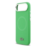 Apple iPhone 17 Air Kılıf Lacoste Orjinal Lisanslı M-safe Şarj Özellikli İkonik Logolu Metal Kamera Çerçeveli Silikon Kapak