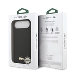 Apple iPhone 17 Air Kılıf Lacoste Orjinal Lisanslı M-safe Şarj Özellikli PU Deri Tasarımlı Metal Logolu Kapak