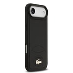 Apple iPhone 17 Air Kılıf Lacoste Orjinal Lisanslı M-safe Şarj Özellikli PU Deri Tasarımlı Metal Logolu Kapak