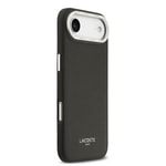 Apple iPhone 17 Air Kılıf Lacoste Orjinal Lisanslı M-safe Şarj Özellikli Champs Elysees PU Deri Tasarımlı Kapak