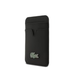 Apple iPhone 17 Air Kılıf Lacoste Orjinal Lisanslı M-safe Şarj Özellikli PU Pike Desenli Metal Logolu Kartlıklı Kapak