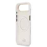 Apple iPhone 17 Air Kılıf Lacoste Orjinal Lisanslı M-safe Şarj Özellikli Gold Timsah Logolu Buzlu Kapak