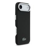 Apple iPhone 17 Air Kılıf Lacoste Orjinal Lisanslı M-Safe Şarj Özellikli PVC Pike Desenli Arka Yüzey İkonik Timsah Dokuma Logolu Kapak