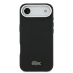 Apple iPhone 17 Air Kılıf Lacoste Orjinal Lisanslı M-Safe Şarj Özellikli PVC Pike Desenli Arka Yüzey İkonik Timsah Dokuma Logolu Kapak