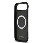 Apple iPhone 17 Air Kılıf Lacoste Orjinal Lisanslı M-safe Şarj Özellikli PU Deri Tasarımlı Metal Logolu Kapak