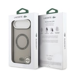 Apple iPhone 17 Air Kılıf Lacoste Orjinal Lisanslı M-safe Şarj Özellikli İkonik Timsah Logolu Buzlu Kapak