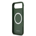 Apple iPhone 17 Air Kılıf Lacoste Orjinal Lisanslı M-safe Şarj Özellikli PU Deri Tasarımlı Metal Logolu Kapak