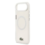 Apple iPhone 17 Air Kılıf Lacoste Orjinal Lisanslı M-safe Şarj Özellikli İkonik Timsah Logolu Buzlu Kapak