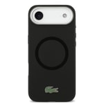 Apple iPhone 17 Air Kılıf Lacoste Orjinal Lisanslı M-safe Şarj Özellikli İkonik Logolu Metal Kamera Çerçeveli Silikon Kapak