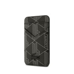 Apple iPhone 17 Air Kılıf Lacoste Orjinal Lisanslı M-safe Şarj Özellikli PU Deri Tasarımlı Kartlıklı Karışık Monogram Desenli Kapak