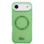 Apple iPhone 17 Air Kılıf Lacoste Orjinal Lisanslı M-safe Şarj Özellikli İkonik Timsah Logolu Buzlu Kapak