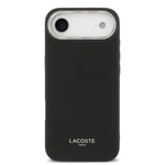 Apple iPhone 17 Air Kılıf Lacoste Orjinal Lisanslı M-safe Şarj Özellikli Champs Elysees PU Deri Tasarımlı Kapak