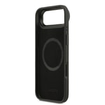 Apple iPhone 17 Air Kılıf Lacoste Orjinal Lisanslı M-safe Şarj Özellikli Standlı PU Deri Karışık Monogram Desenli Kapak