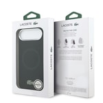 Apple iPhone 17 Air Kılıf Lacoste Orjinal Lisanslı M-safe Şarj Özellikli İkonik Logolu Metal Kamera Çerçeveli Silikon Kapak