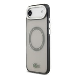 Apple iPhone 17 Air Kılıf Lacoste Orjinal Lisanslı M-safe Şarj Özellikli İkonik Timsah Logolu Buzlu Kapak