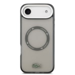 Apple iPhone 17 Air Kılıf Lacoste Orjinal Lisanslı M-safe Şarj Özellikli İkonik Timsah Logolu Buzlu Kapak