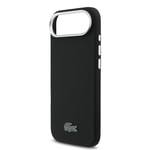Apple iPhone 17 Air Kılıf Lacoste Orjinal Lisanslı M-Safe Şarj Özellikli PVC Pike Desenli Arka Yüzey İkonik Timsah Dokuma Logolu Kapak