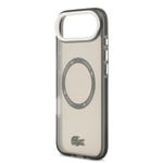 Apple iPhone 17 Air Kılıf Lacoste Orjinal Lisanslı M-safe Şarj Özellikli İkonik Timsah Logolu Buzlu Kapak
