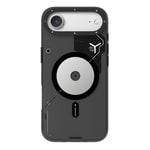 Apple iPhone 17 Air Kılıf M-safe Şarj Özellikli Disk Desenli Youngkit Disc Battle Kapak