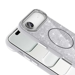 Apple iPhone 17 Air Kılıf M-safe Şarj Özellikli Parlayan Simli Zore Okso Kapak