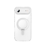 Apple iPhone 17 Air Kılıf M-safe Şarj Özellikli Wiwu MCC-201 iShield Ultra Serisi Standlı Crystal Sert PC Kapak