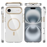 Apple iPhone 17 Air Kılıf M-safe Şarj Özellikli Airbagli Kamera Standlı Zore Azor Kapak
