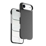 Apple iPhone 17 Air Kılıf M-safe Şarj Özellikli Kamera Standlı Wiwu DCC-206 Aramid Air Kapak