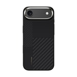 Apple iPhone 17 Air Kılıf M-safe Şarj Özellikli Karbon Fiber Benks Montage Hybrid ArmorPro Kevlar Kapak